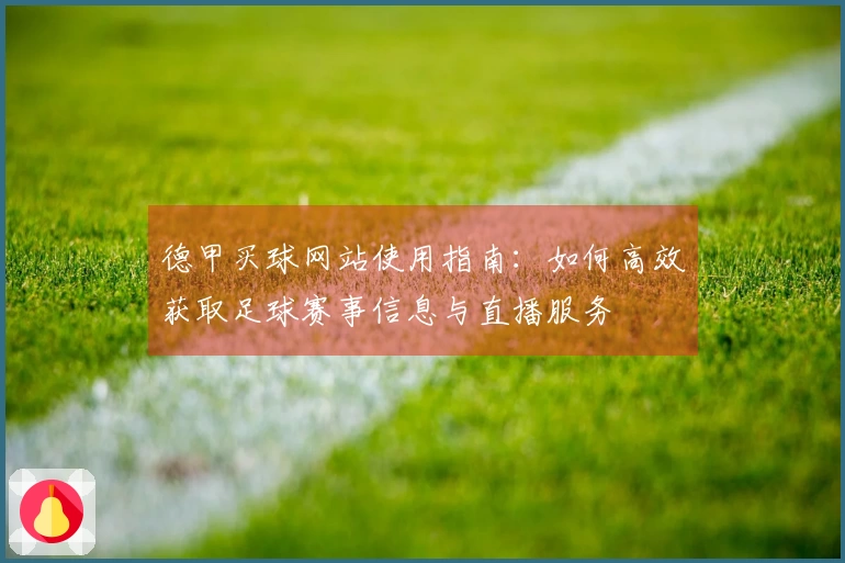 德甲买球网站使用指南：如何高效获取足球赛事信息与直播服务